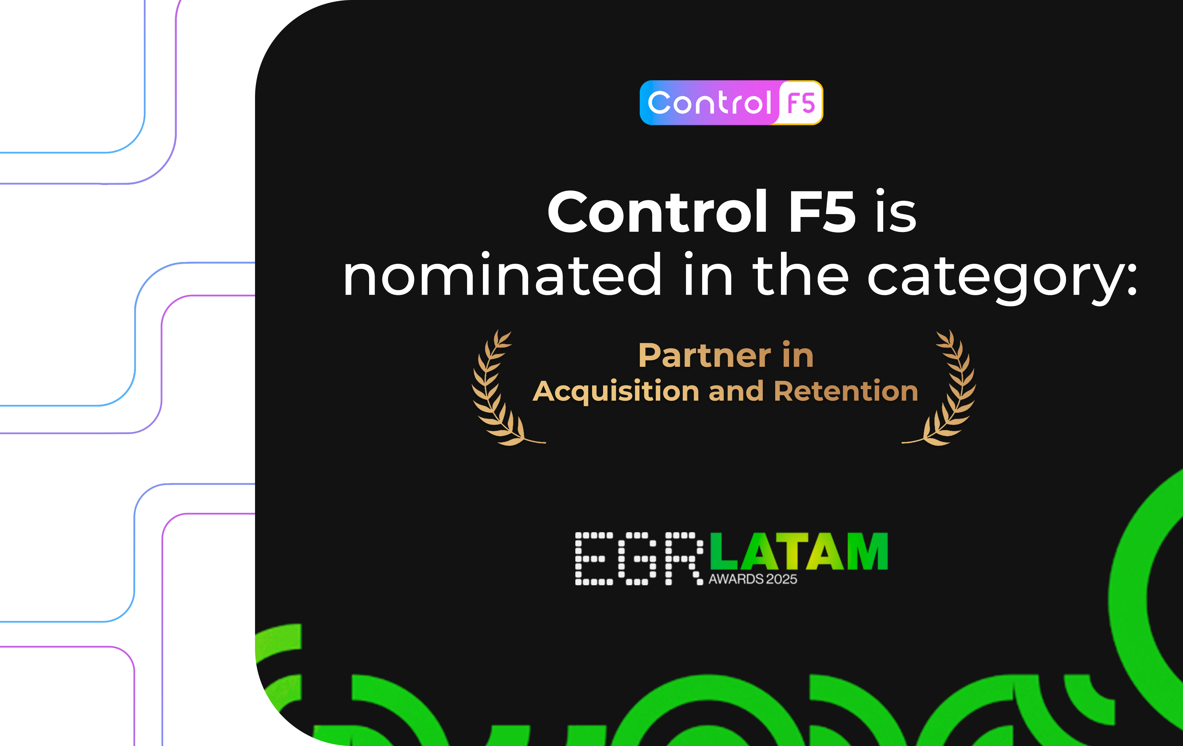 Control F5 Nominated in the Partner for Acquisition and Retention Category